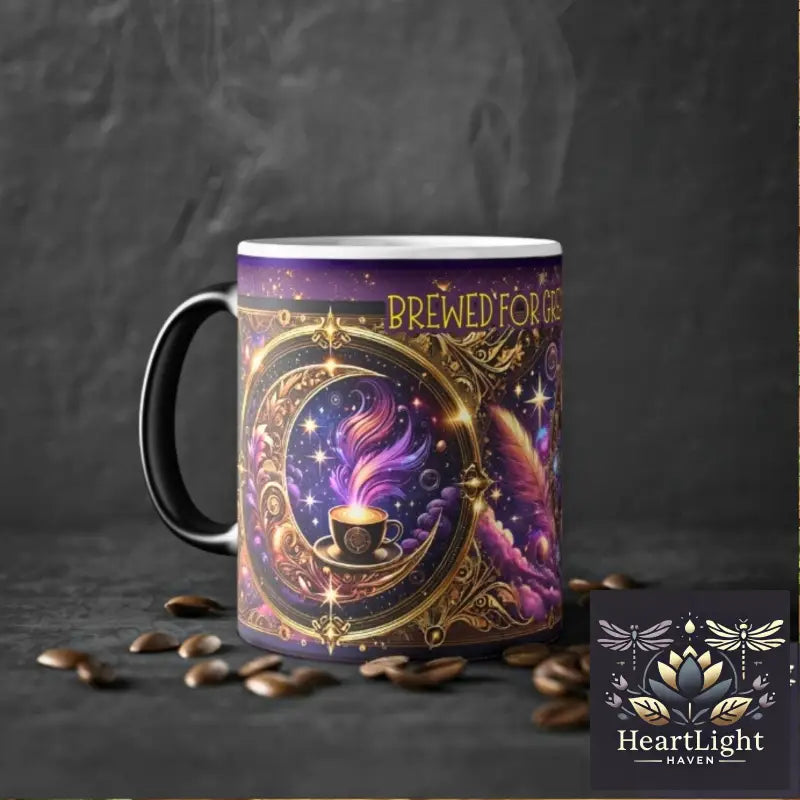Mystical Ceramic Mug: Enchanted Design for Coffee Lovers Inspiring Greatness & Cosmic Potential - 11oz - Mug