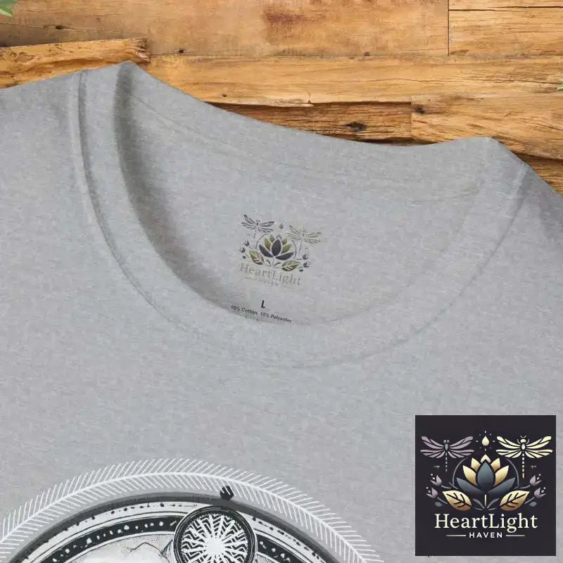 Mystical Raven Mandala Unisex T-Shirt: Embrace Spiritual Transformation & Soulful Fashion - T-Shirt