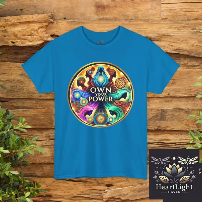 Own Your Power Unisex Heavy Cotton Tee Motivational T-Shirt Spiritual Shirt Gift for Yoga Lovers Empowerment Wear