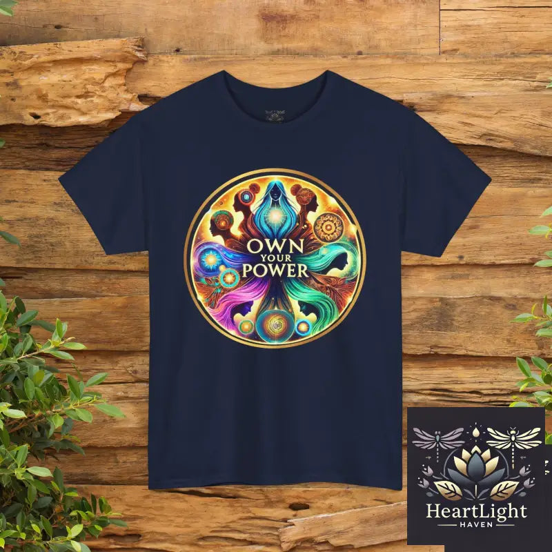Own Your Power Unisex Heavy Cotton Tee Motivational T-Shirt Spiritual Shirt Gift for Yoga Lovers Empowerment Wear