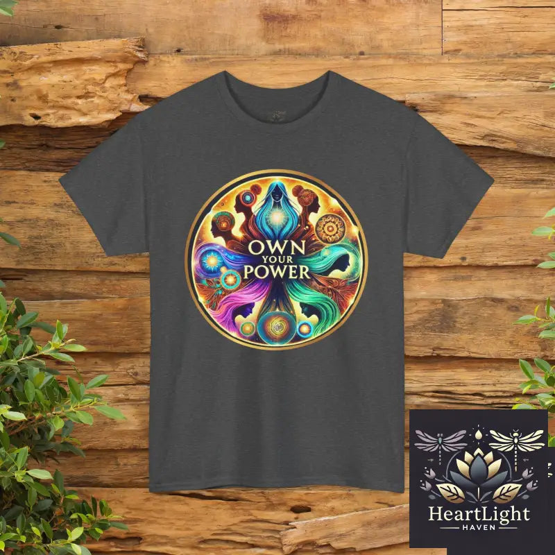 Own Your Power Unisex Heavy Cotton Tee Motivational T-Shirt Spiritual Shirt Gift for Yoga Lovers Empowerment Wear