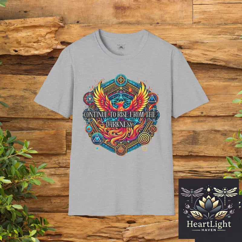 Phoenix Rising Hoodie: Empowering Symbol of Strength Resilience & Renewal - Inspirational Unisex Gift - XS / Sport Grey