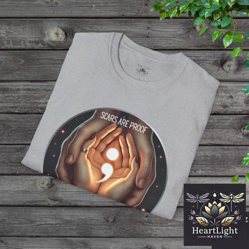 Scars are proof- We fought to stay-Support & Suicide Prevention Awareness Tee - T-Shirt