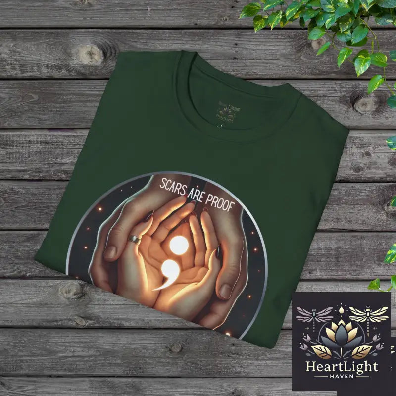 Scars are proof- We fought to stay-Support & Suicide Prevention Awareness Tee - T-Shirt
