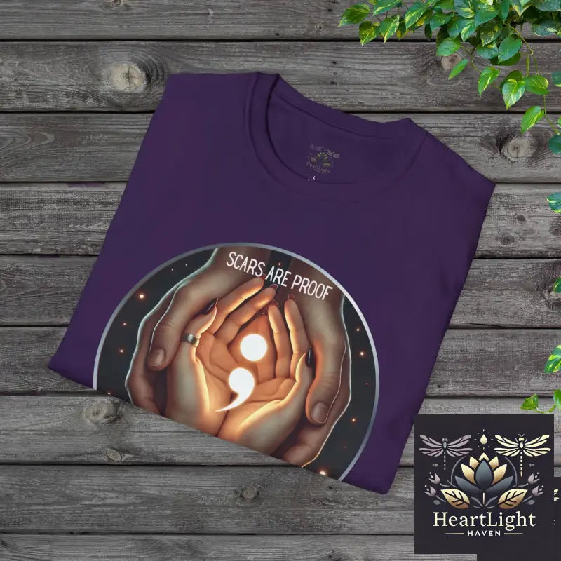 Scars are proof- We fought to stay-Support & Suicide Prevention Awareness Tee - T-Shirt
