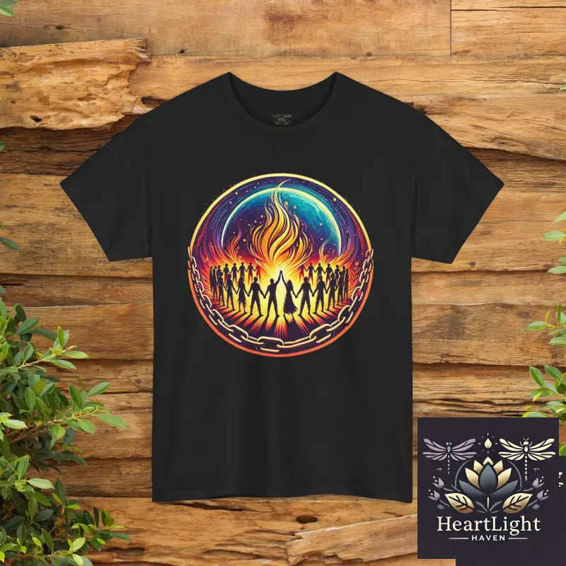 Soul of Unity Unisex Heavy Cotton Tee Inspirational Quote Shirt Gift for Dreamers Creative Souls Festival Wear