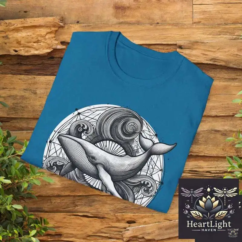 Spirit Animal Humpback Whale Mandala Tee -Ocean Life Graphic Shirt for Marine Enthusiasts & Nature Lovers - T-Shirt