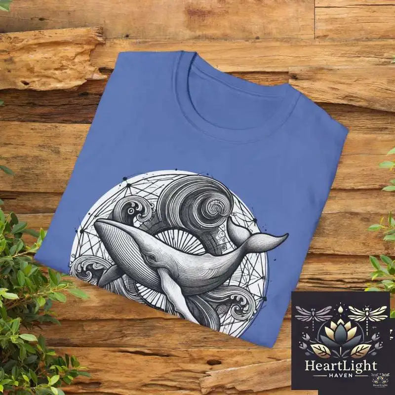 Spirit Animal Humpback Whale Mandala Tee -Ocean Life Graphic Shirt for Marine Enthusiasts & Nature Lovers - T-Shirt