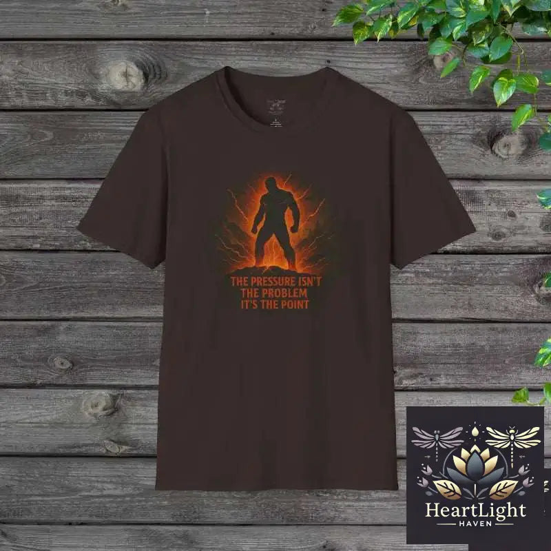 The Pressure Is the Point – Motivational Unisex T-Shirt | Mental Resilience & Growth Mindset Apparel - S / Dark